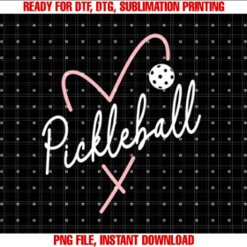 Valentines Day Pickleball Heart Funny Heart Shape Women T-shirt