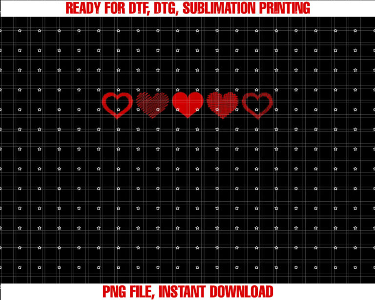 Valentines Day Red Heart Design for Men Women Youth T-shirt