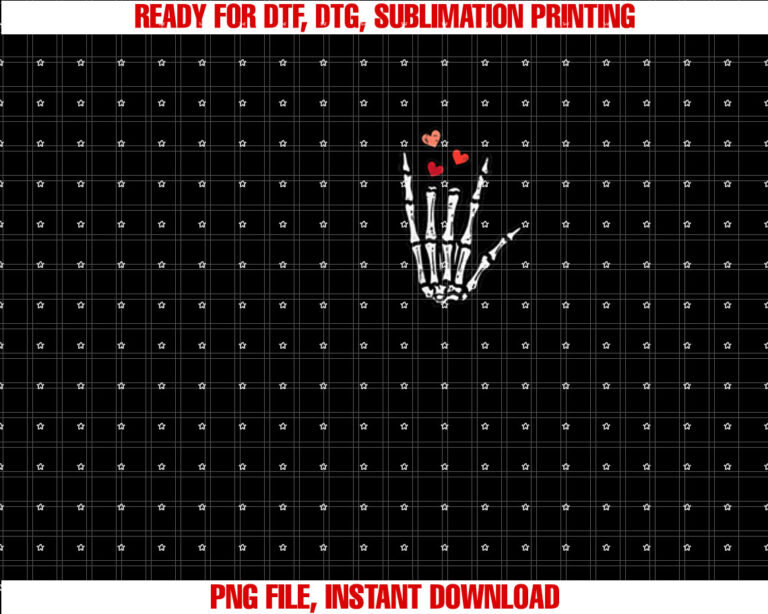 Valentines Day Skeleton Hand Love Pocket ASL Men Women Kids T-shirt