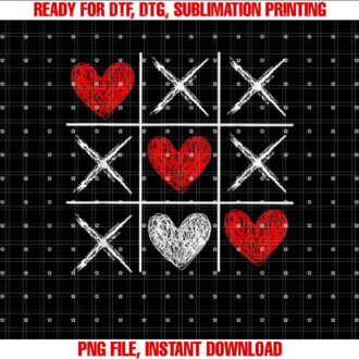 Valentines Day TicTacToe XOXO Funny Valentine Gifts Kids Modern Casual Round Neck T-shirt