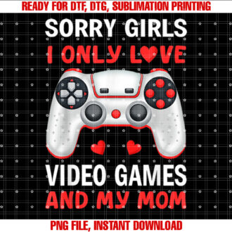 Valentines Day boys kids son Video Games funny gamer hearts T-shirt