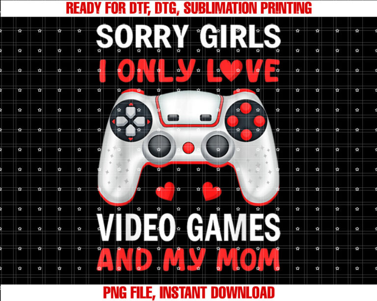 Valentines Day boys kids son Video Games funny gamer hearts T-shirt