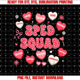 Valentines Team Sped Teacher Sped Squad Special Education T-shirt
