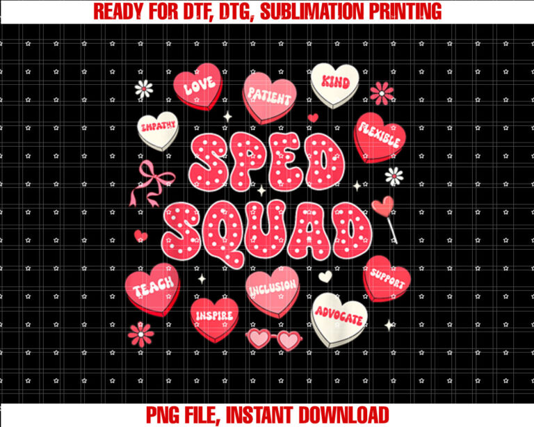 Valentines Team SPED Teacher SPED Squad Special Education T-shirt