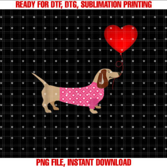 Valentines Weiner Daschund Doxie in Dog Dress T-shirt