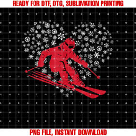 Valentines Day for Skiiers Ski Themed Valentines  T-shirt