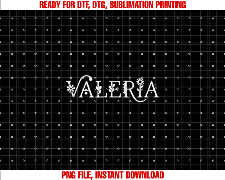 Valeria Name Custom Flower Personalized Botanical Women Girl T-shirt