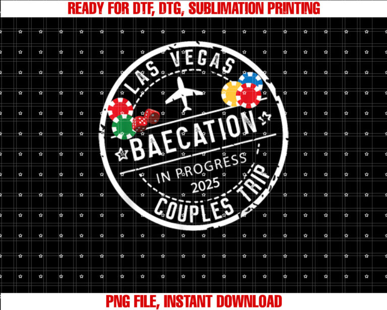 Vegas Baecation 2025 couples Trip in Progress to Las vegas T-shirt