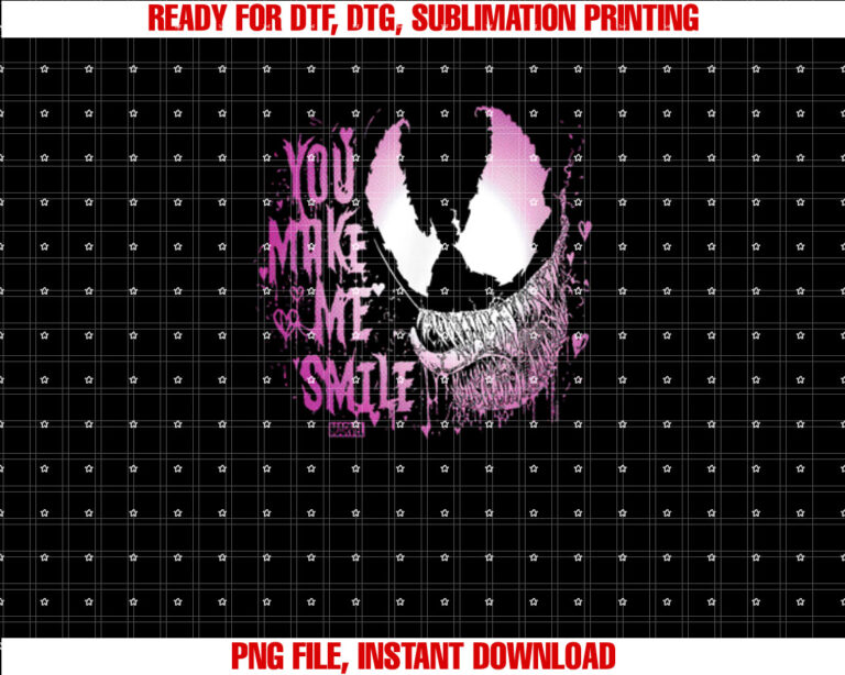 Venom You Make Me Smile Valentines Day T-shirt