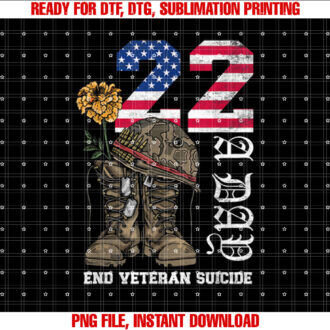 Veteran 22 A Day Take Their Lives End Veteran Suicide T-shirt