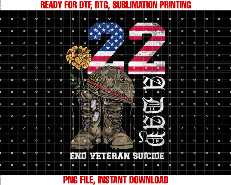 Veteran 22 A Day Take Their Lives End Veteran Suicide T-shirt