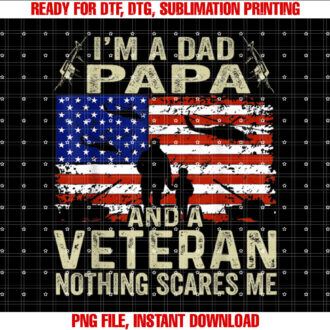 Veteran s For Men Fathers Day Im A Dad Papa Veteran T-shirt