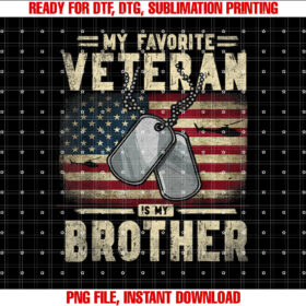 Veterans Day My Favorite Veteran is My Brother Patriotic T-shirt