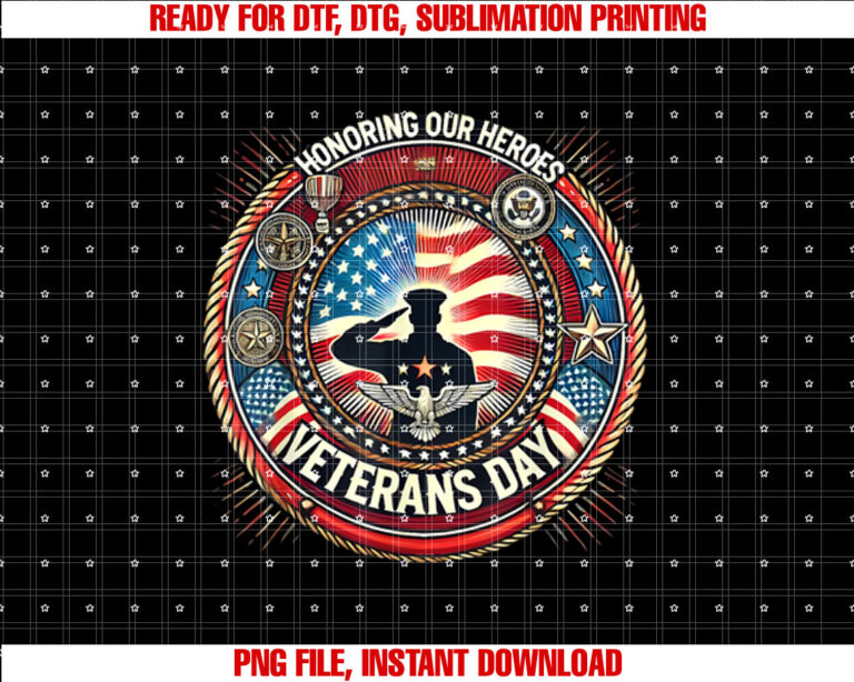 Veterans Day Honouring our Heroes for Military Vets T-shirt