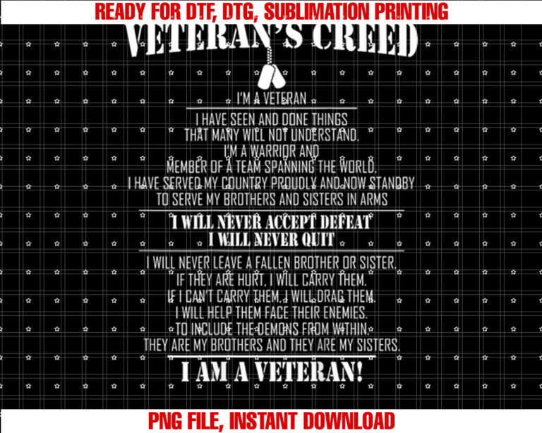 Veterans creed Im a veteran T-shirt