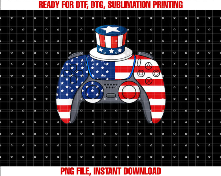 Video Game 4th Of July Gaming Funny Boys Kids Teens Gamer T-shirt