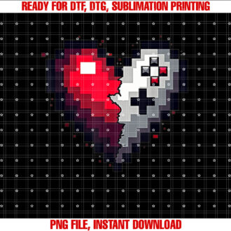 Video Gamer Valentines Day Pixel Controllers Heart T-shirt