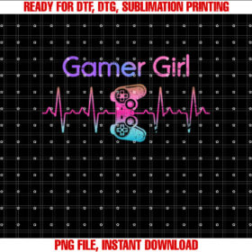 Video Games Gamer Girl Women Heartbeat Gift Gaming T-shirt