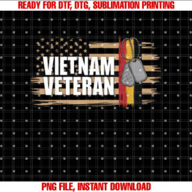 Vietnam Veteran Distressed Usa Flag Patriotic Gift T-shirt