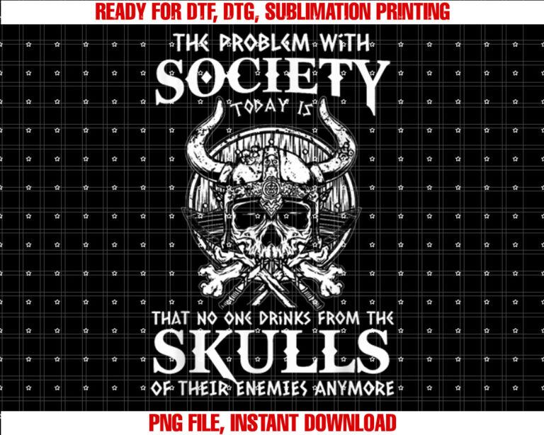 Viking Nordic Valhalla Odin Funny Society Problem Today T-shirt