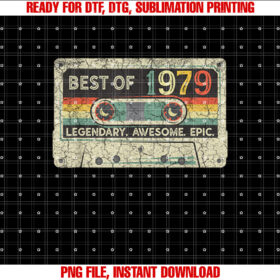 Vintage 1979 Limited Edition Cassette Tape 43th Birthday T-shirt