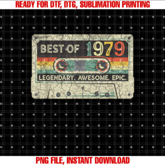 Vintage 1979 Limited Edition Cassette Tape 43th Birthday T-shirt