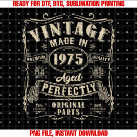 Vintage 50th Birthday Decorations Men Funny 1975 50 Birthday T-shirt