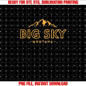 Vintage Big Sky Montana Mountain Retro Souvenir Boys Girls T-shirt