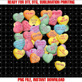 Vintage Candy Conversation Hearts for Anti Valentines Day T-shirt