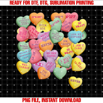 Vintage Candy Conversation Hearts for Anti Valentines Day T-shirt