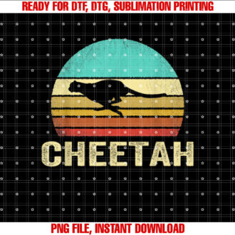 Vintage Cheetah Sunset T-shirt