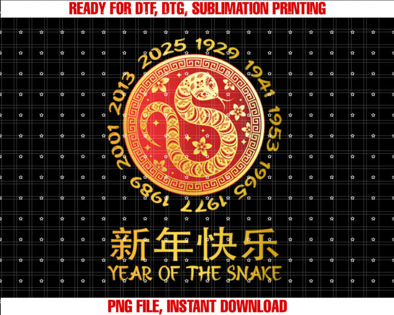 Vintage Chinese Zodiac Lunar New Year 2025 Year Of The Snake T-shirt