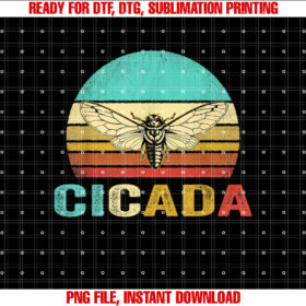 Vintage Cicada Sunset T-shirt