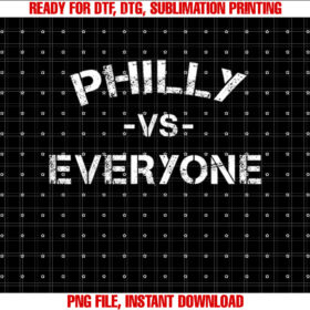 Vintage Distressed Philly vs Everyone Philadelphia Slang T-shirt