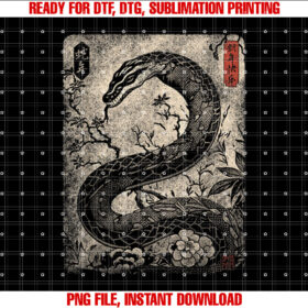 Vintage Distressed Year of the Snake 2025 Chinese New Year T-shirt