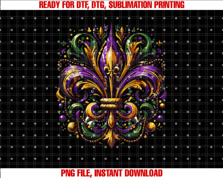 Vintage Fleur de Lis New Orleans Costume Outfit Mardi Gras T-shirt