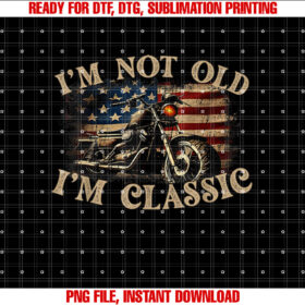 Vintage Funny Motorcycle Im Not Old Im Classic Love Moto T-shirt