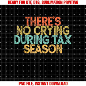 Vintage Funny Theres No Crying During Tax Season T-shirt