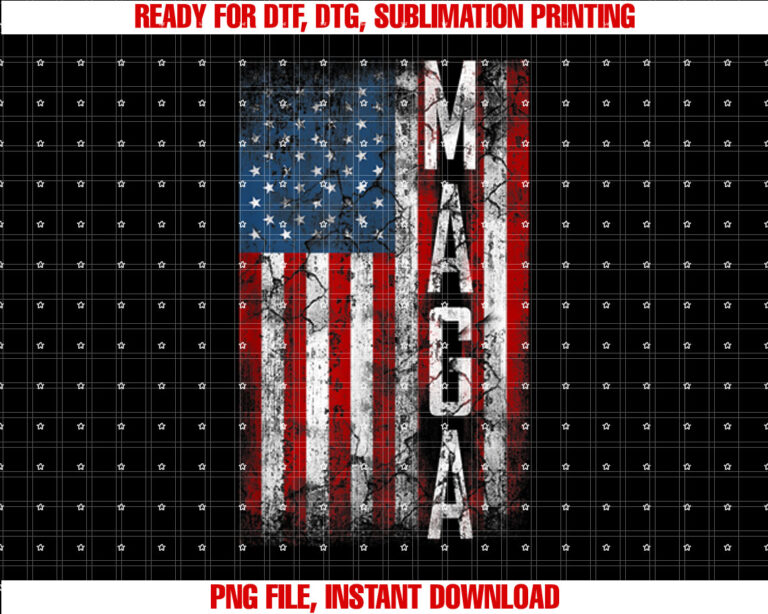 Vintage Grunge Maga American Flag Lover Funny Gifts T-shirt