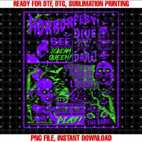 Vintage Halloween Classic Horror Movie Horrorfest T-shirt