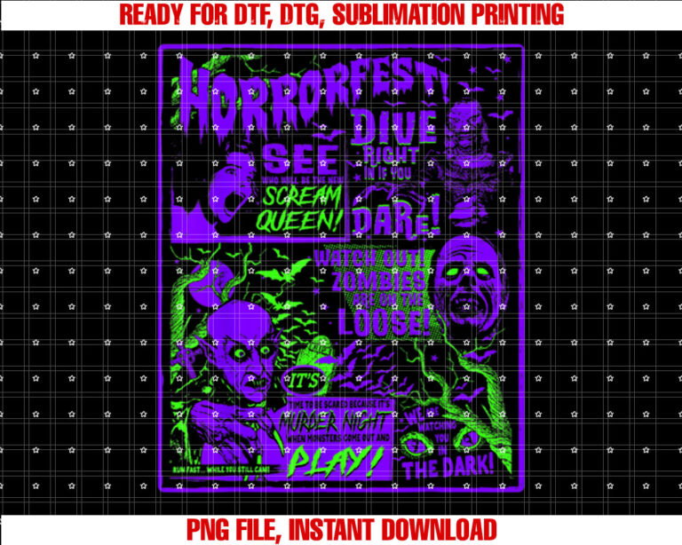 Vintage Halloween Classic Horror Movie Horrorfest T-shirt