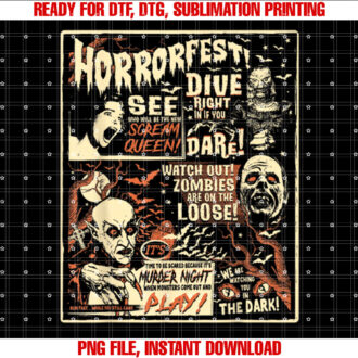 Vintage Horrorfest Halloween Movie Old Time Horror T-shirt