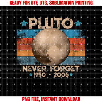 Vintage Never Forget Pluto Funny Retro Astronomy Space T-shirt