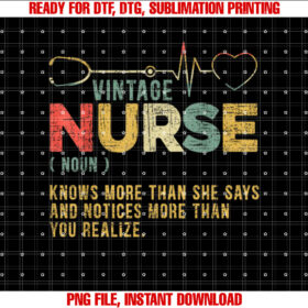 Vintage Nurse Definition Hospital Medical Registered Nursing T-shirt