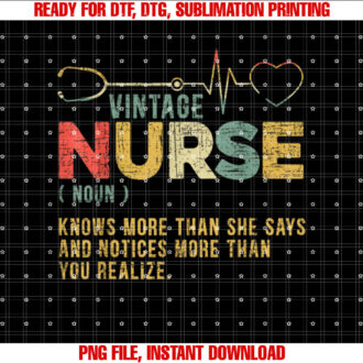 Vintage Nurse Definition Hospital Medical Registered Nursing T-shirt