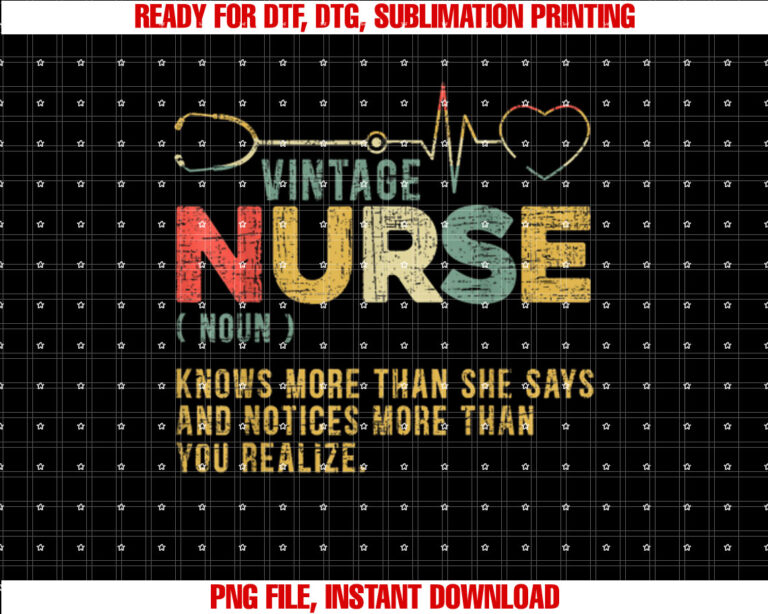 Vintage Nurse Definition Hospital Medical Registered Nursing T-shirt