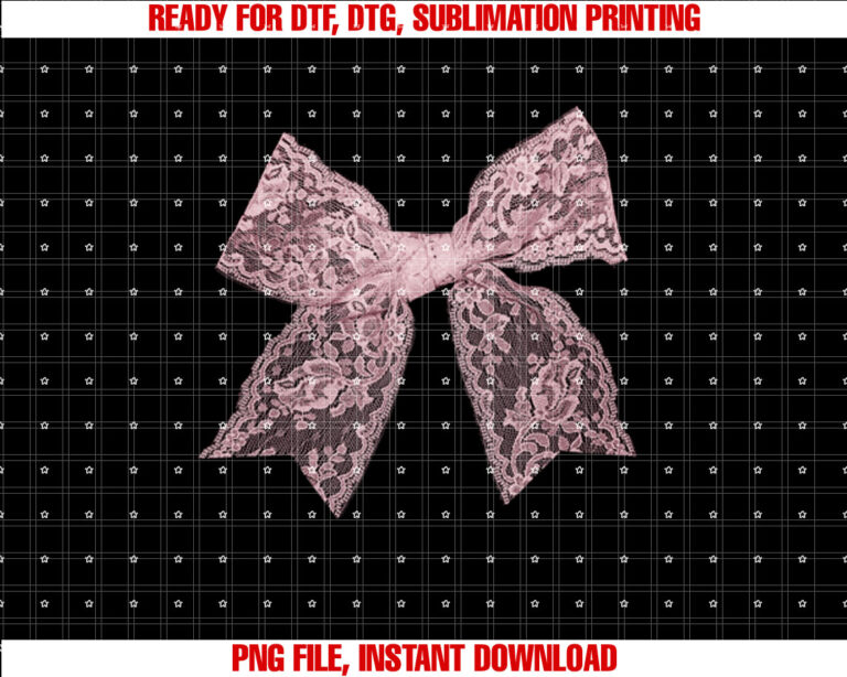 Vintage Pink Lace Bow Coquette Pink Bow T-shirt