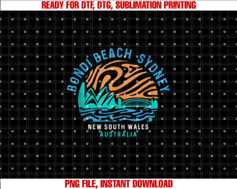 Vintage Retro Bondi Beach Sydney Australia Surfer Beach T-shirt