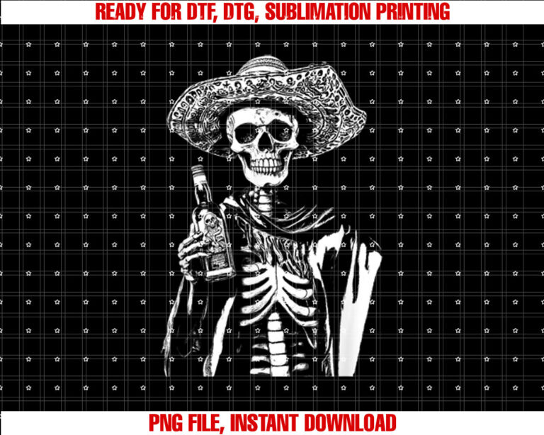 Vintage Skeleton Tequila Mexico Dia De Los Muertos Mexican T-shirt