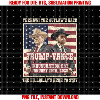 Vintage TRUMP VANCE We Won 2025 OUTLAW HILLBILY INAUGURATION T-shirt